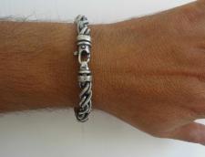 Men's silver basic bracelet