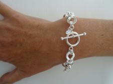 Chiusura toggle bracciale argento