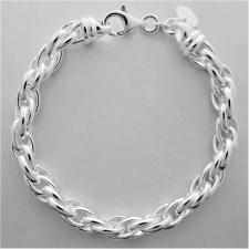 925 silver loose rope link chain bracelet