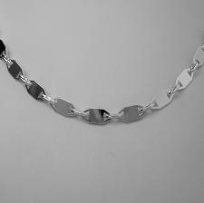 925 sterling silver hexagon link necklace