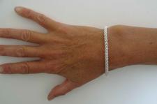 Popcorn bracciale in argento 925