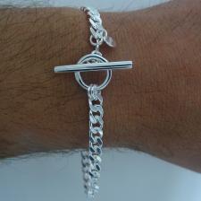 Bracciale argento catena maglia da uomo