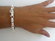 Man bracelets in sterling silver