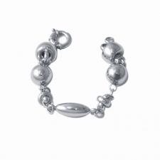 Bracciale argento 925 fantasia barilotti 16mm sfere - Bracciale donna