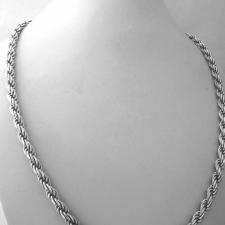 Silver rope chain 4,5mm made in italy