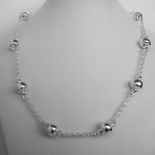 Collana argento MINI barilotti 10mm.