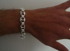 Sterling silver mariner link bracelet 12mm