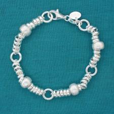 925 silver textured bracelet