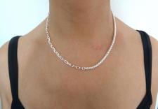 Collana a due catene in argento 925 massiccio
