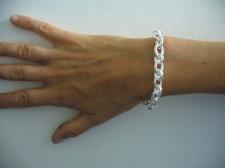 925 silver link bracelet made in Italy