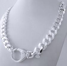 Chunky silver necklace