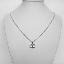 Collana in argento 925 pendente ancora.