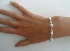925 italy silver knot bracelet