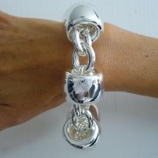 Bracciale artigianale in argento 925.