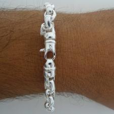 Bracciali maglie ovali in argento