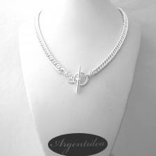 Collana donna grumetta argento massiccio solido