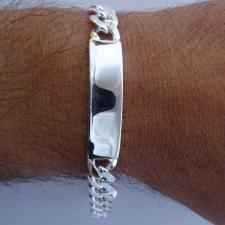 Sterling silver id bracelet 10mm