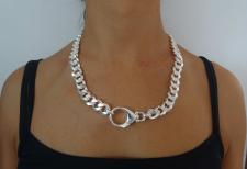 Chunky silver necklace