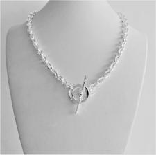 Sterling silver toggle necklace 