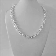 Silver oval link chain 10mm