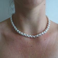 Collana argento maglie tonde. Gioielli in argento 925