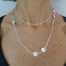 Collana cerchietti in argento