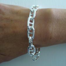 Bracciale maglia argento.