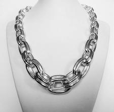 Sterling silver graduated necklace