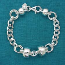 Silver bracelet made in tuscany italy