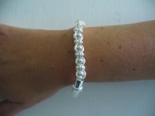 Silver bangle bracelet