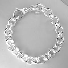 Bracciale in argento 925 massiccio rolo' tondo 12mm