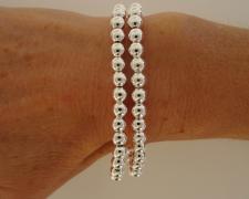 Bracciale con chiusura toggle in argento