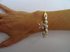 925 silver snake starfish charm bracelet