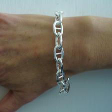 Anchor chain bracelet in sterling silver