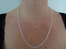 925 sterling silver men's figaro necklace
