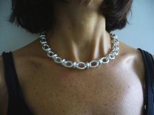 Collana artigianale in argento