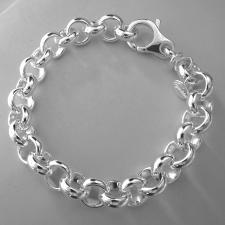 Bracciale in argento 925 massiccio rolo' tondo 12mm
