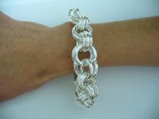 Garibaldi link bracelet in sterling silver