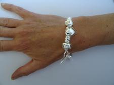 925 silver snake charm bracelet