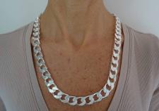 Heaviest mens silver curb necklaces chains big chunky