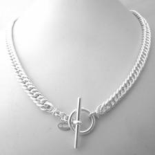 Collana donna grumetta argento massiccio solido