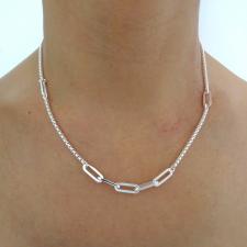 Sterling silver box chain 2.5mm made in italy