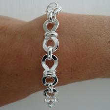 Chiusura toggle bracciale argento