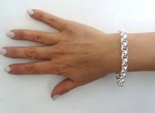 Bracciale rolo' tondo argento massiccio