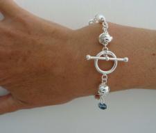 925 italy silver knot bracelet