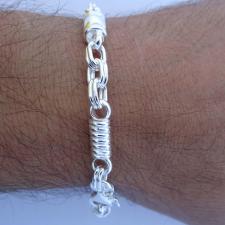 Sterling silver men's bracelet 7mm.