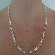 925 silver figaro chain necklace length 60 cm