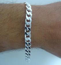 Sterling silver link bracelet italy