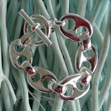 Sterling silver mariner bracelet made in Italy