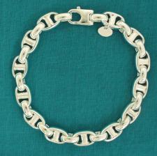 Solid sterling silver bracelet for men